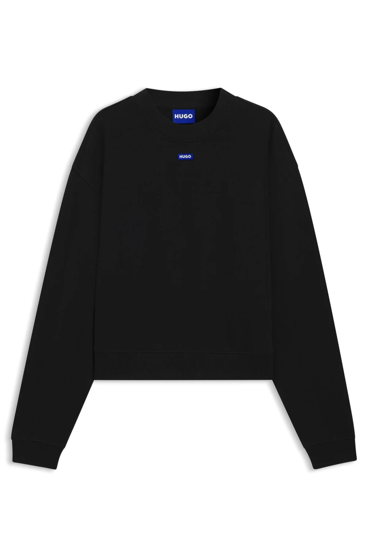 COTTON-TERRY SWEATSHIRT WITH LOGO BADGE - 1