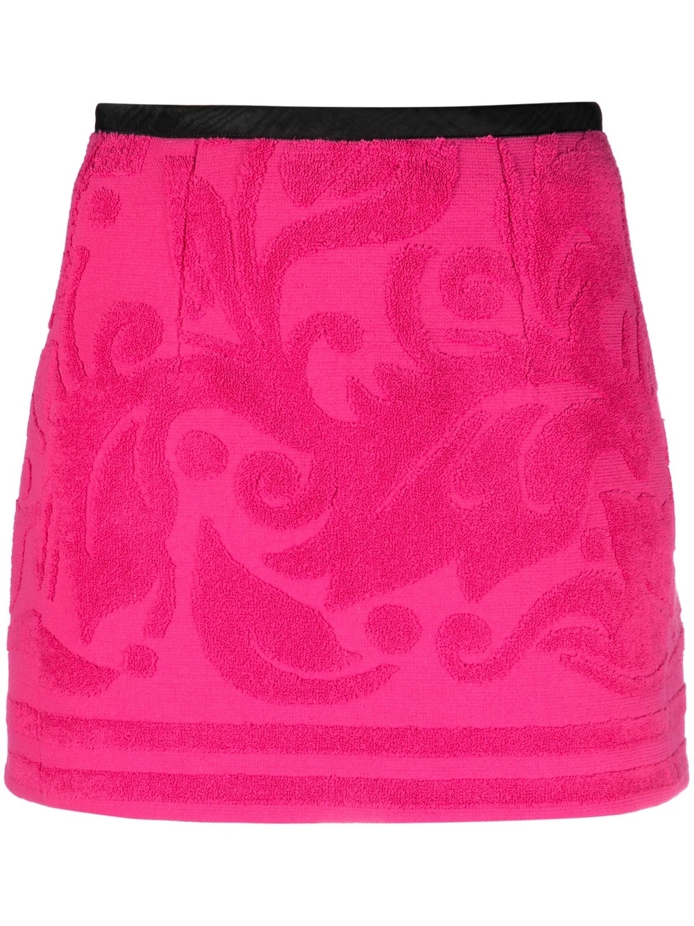 terry-cloth jacquard miniskirt - 1