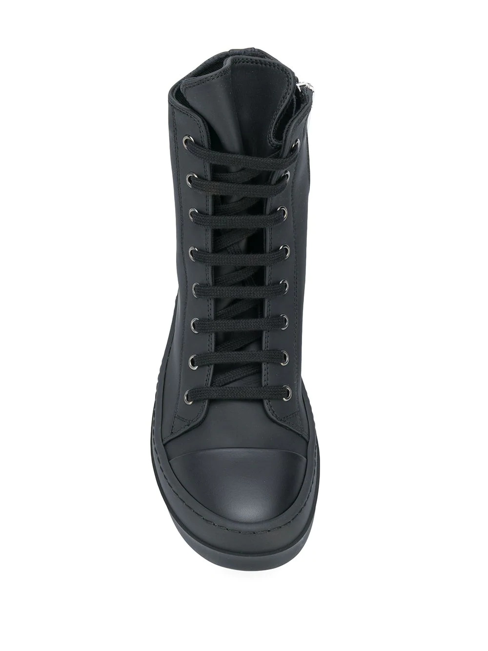 zipped high-top sneakers - 4