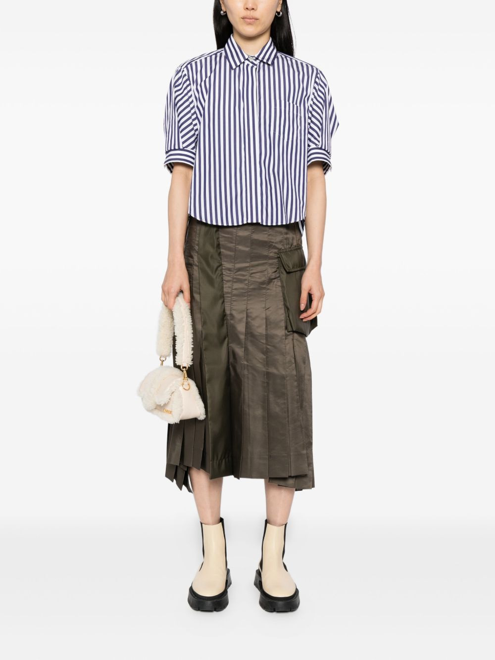 pleated wrap skirt - 2