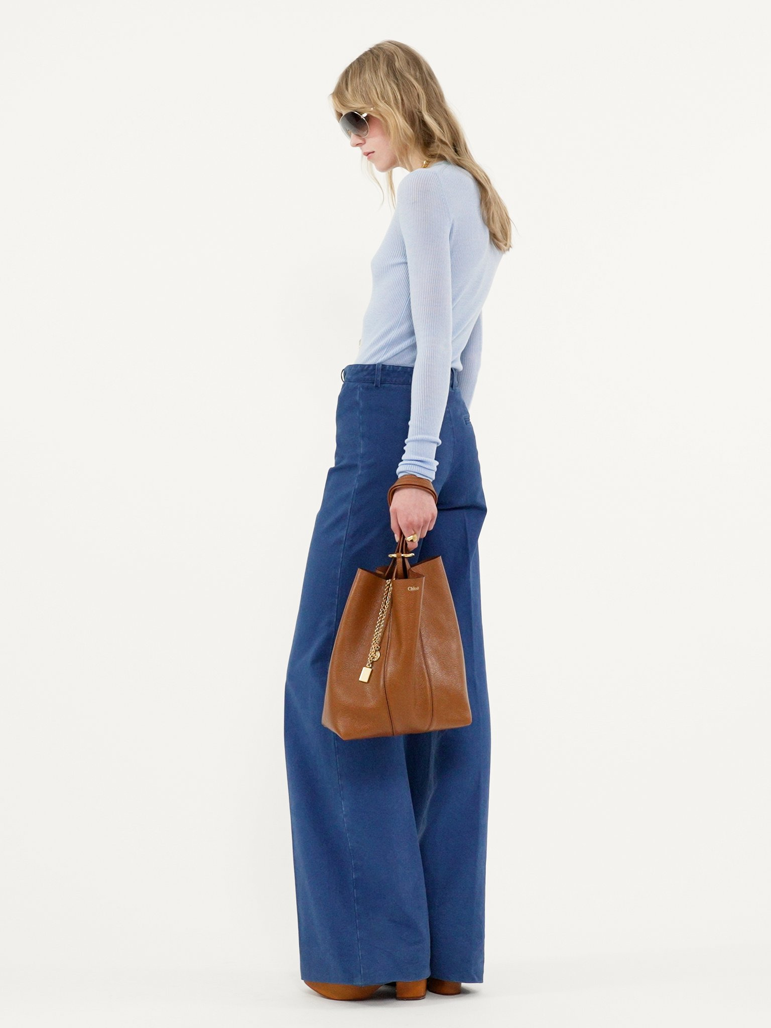 CHLOÉ SPIN TOTE BAG IN GRAINED LEATHER - 4