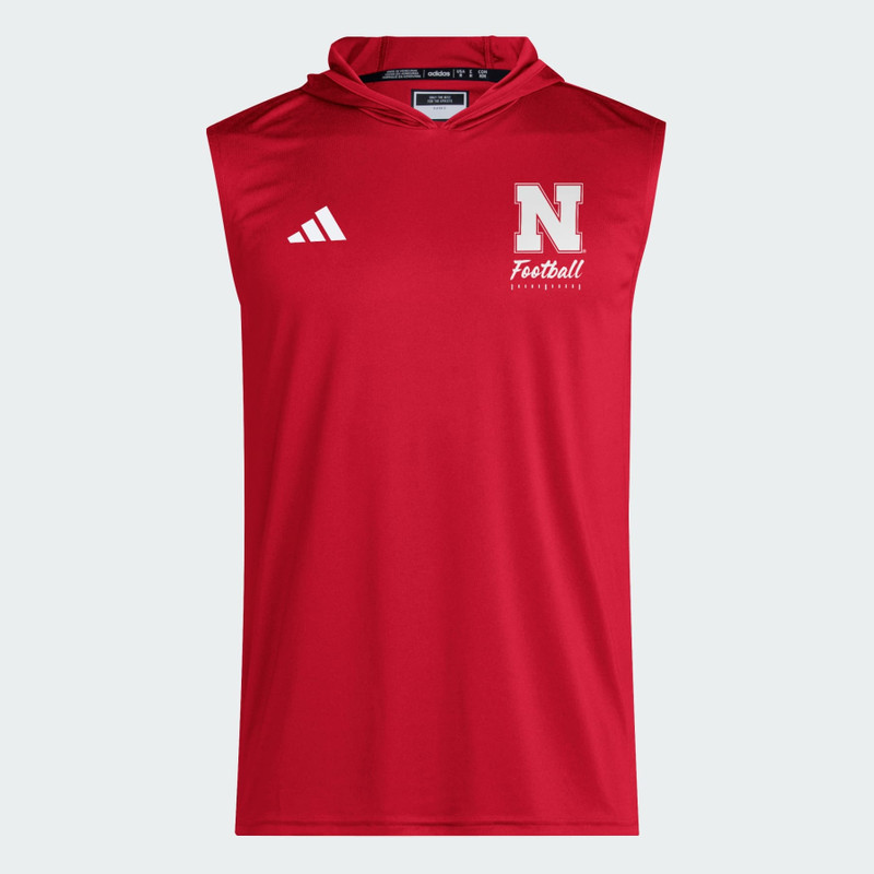 Nebraska Cornhuskers Mens D4T Sleeveless Hoodie 1