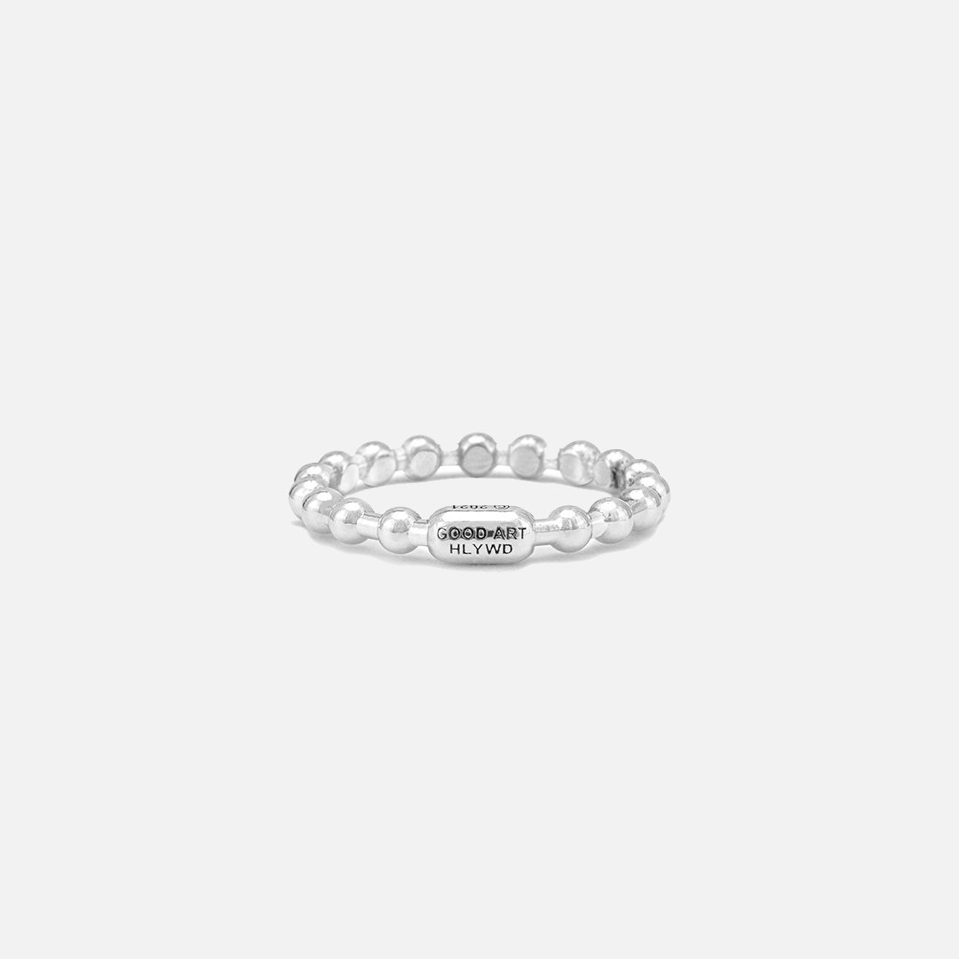 RS-BAL3-SM GOOD ART HLYWD Ball Chain 3 Ring Smooth - Sterling Silver - 1