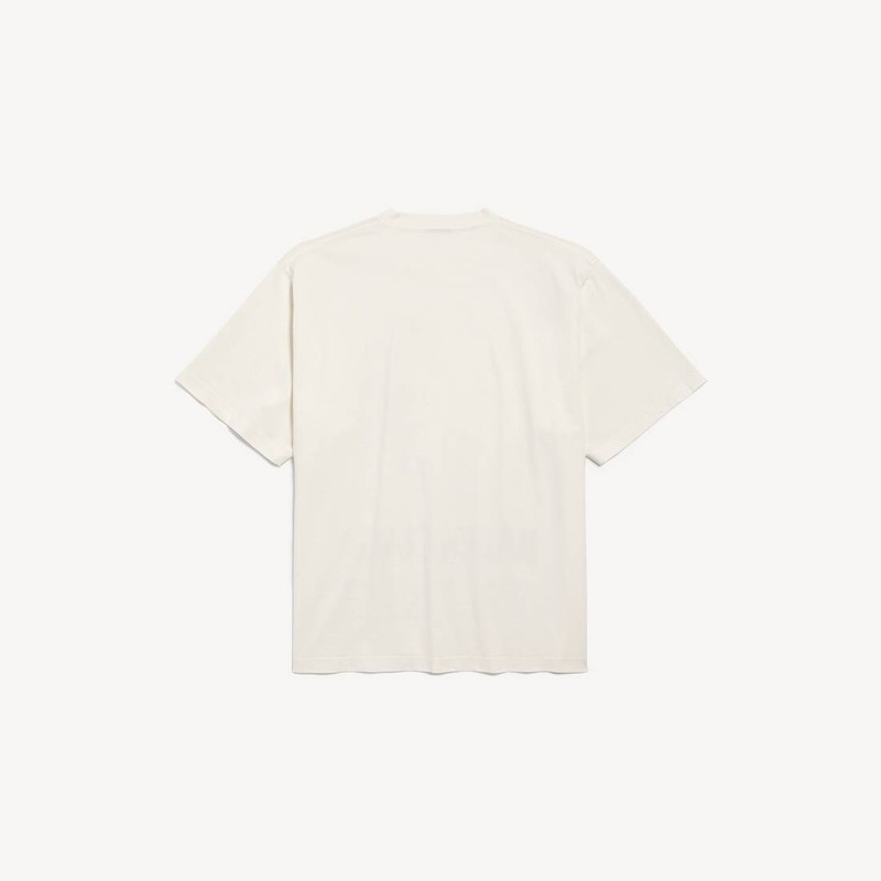 BALENCIAGA Men's The Window Medium Fit T-shirt in White outlook