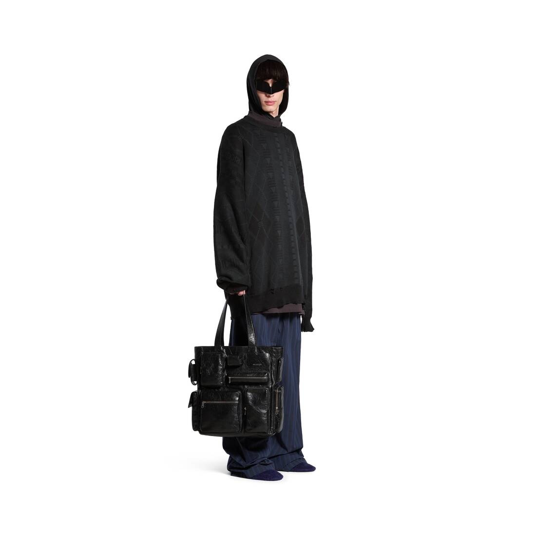 Men's Superbusy Tote Bag in Black - 2