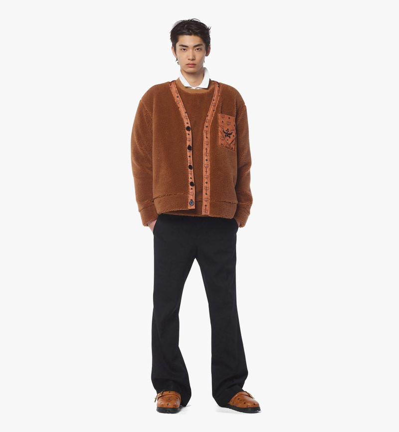 MCM Monogram Pocket Fleece Cardigan outlook