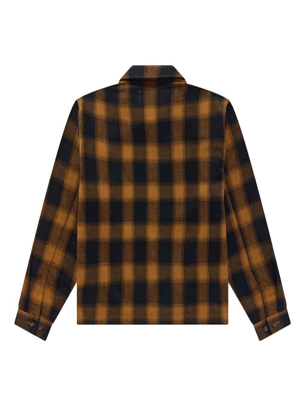 brushed flannel checked shirt jacket - 2