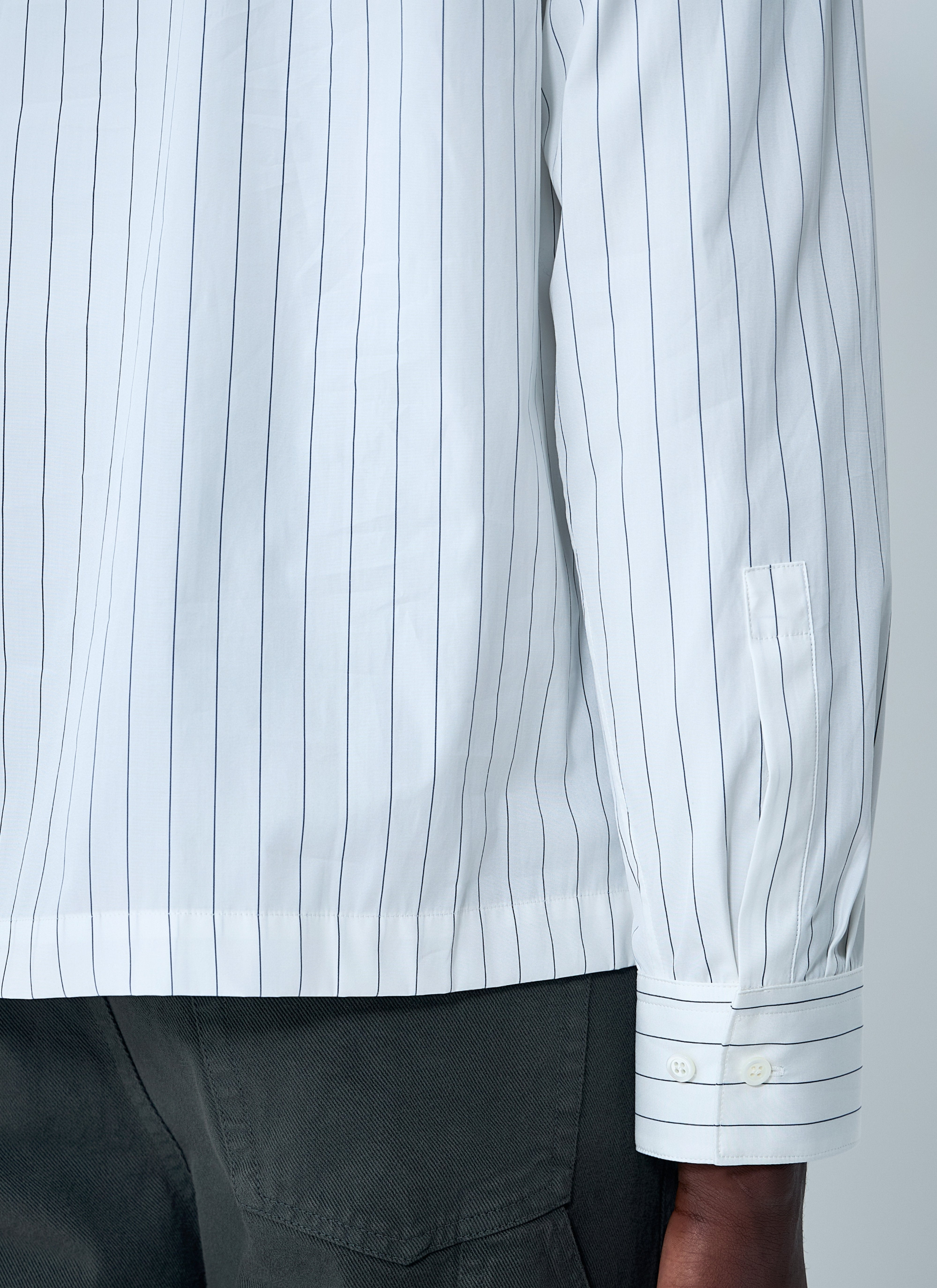 Dries Van Noten Men Stripe Button-Down Shirt - 6