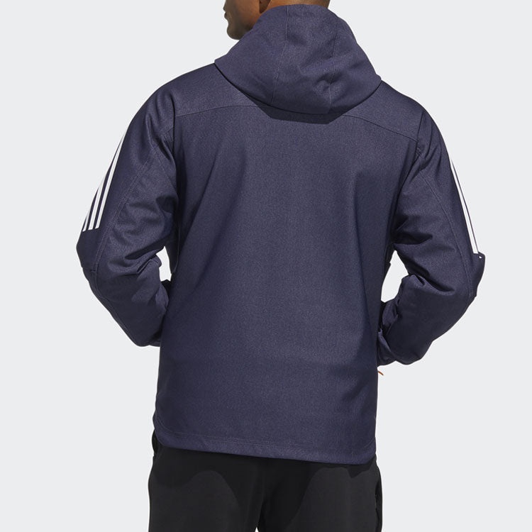 adidas TH DNM WVJK Sports hooded Woven Jacket Navy Blue HE9905 - 3