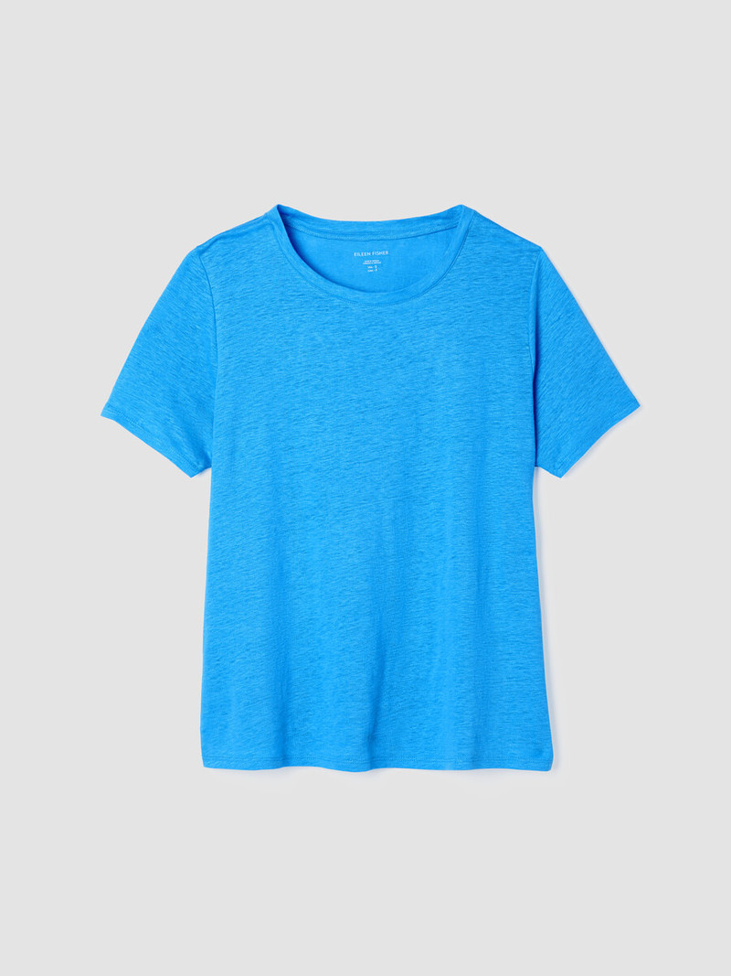 Organic Linen Jersey Crew Neck Tee 1