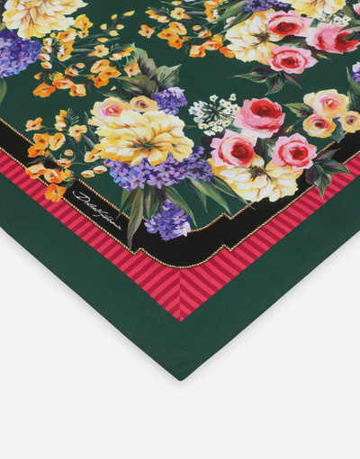 Dolce & Gabbana Garden-print twill scarf (70 x 70) outlook