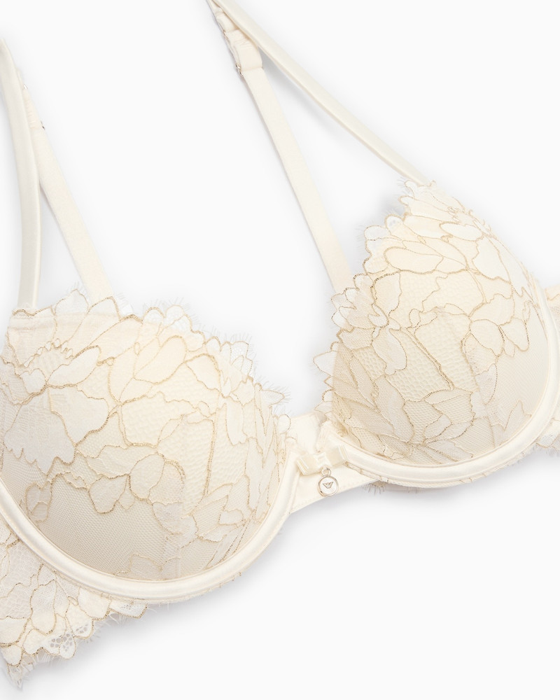 EMPORIO ARMANI ASV BRIDAL PUSH-UP BRA IN RECYCLED LACE outlook