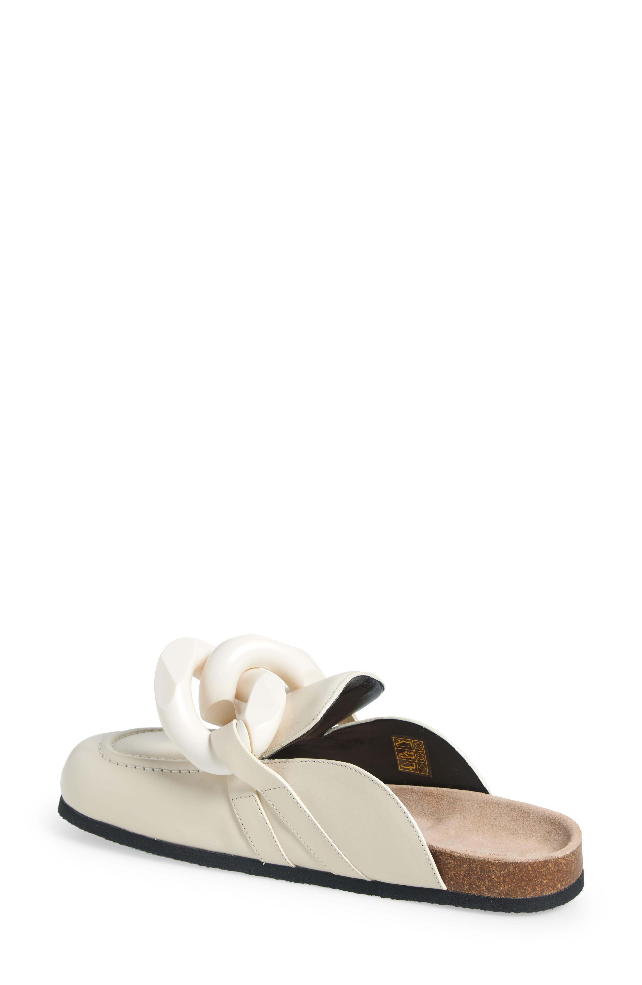 JW Anderson Chain Link Loafer Mule in 002 Off White at Nordstrom - 2