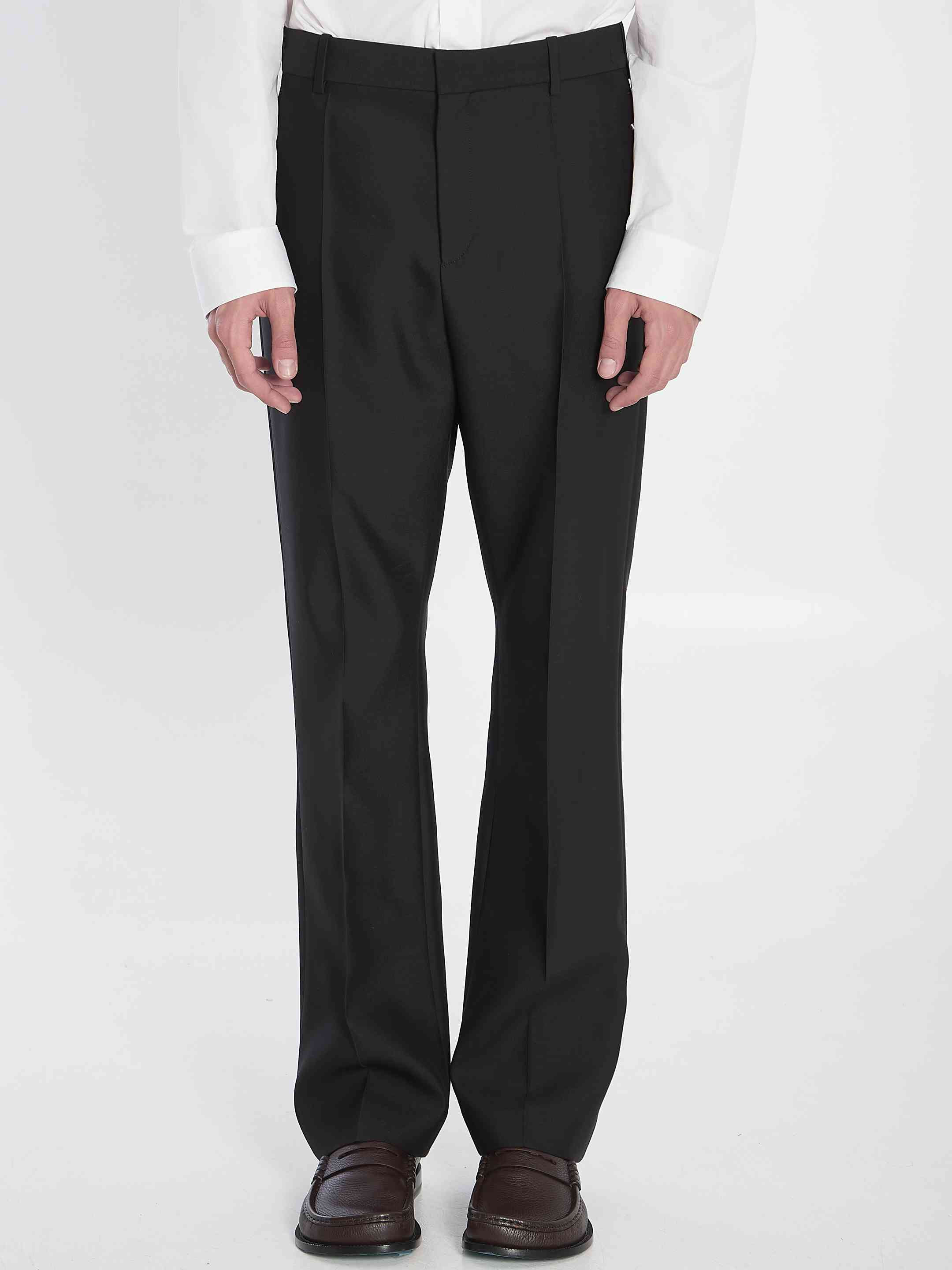 Loewe Men Tailored Wool And Silk Trousers - 1