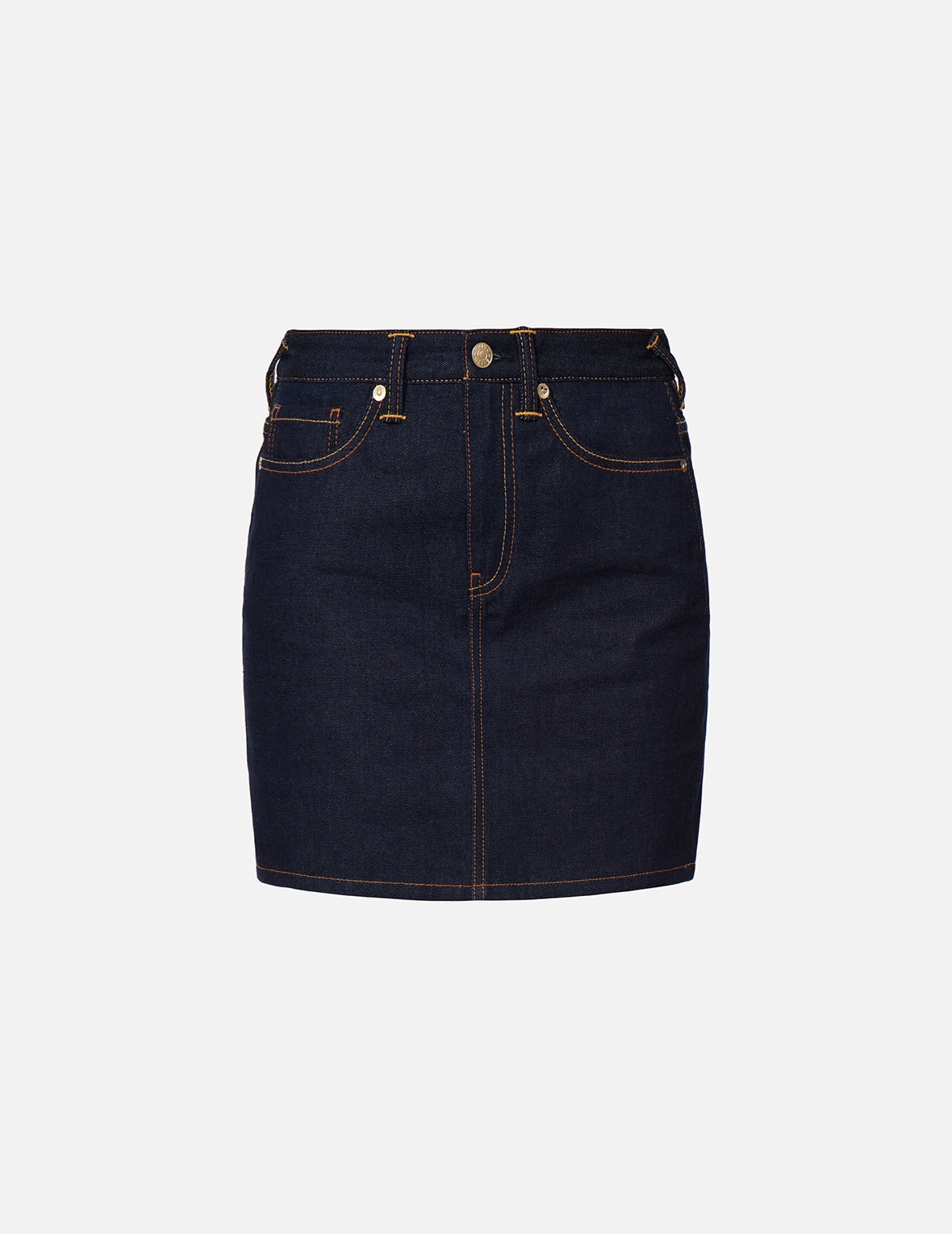 Tattoo Koi-pattern Seagull Embroidery Denim Skirt - 2