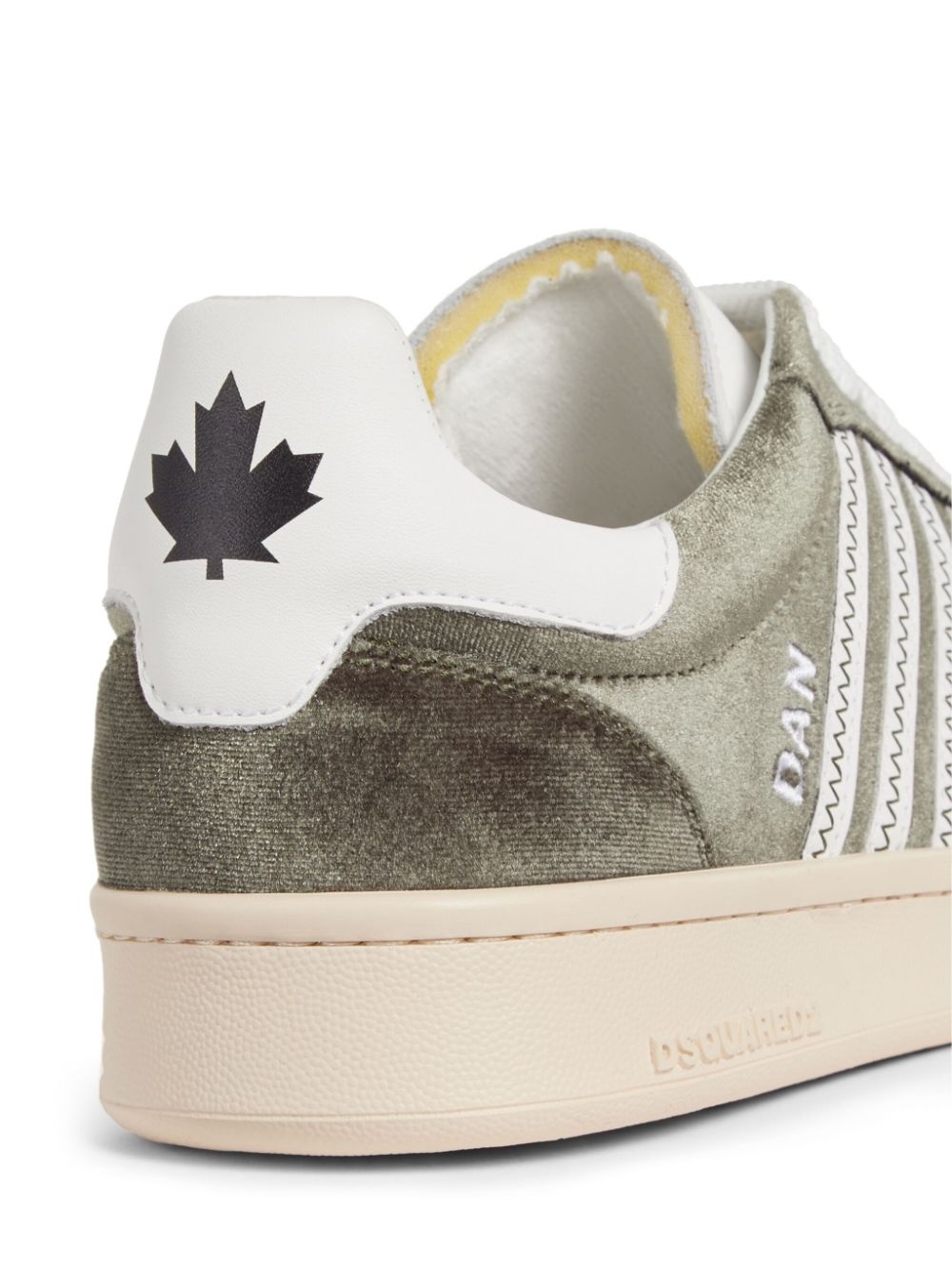 Boxer velvet low-top sneakers - 4