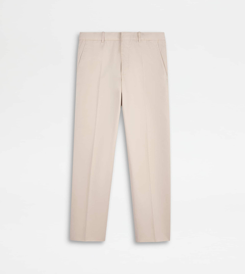 CHINO PANTS IN COTTON - BEIGE 1