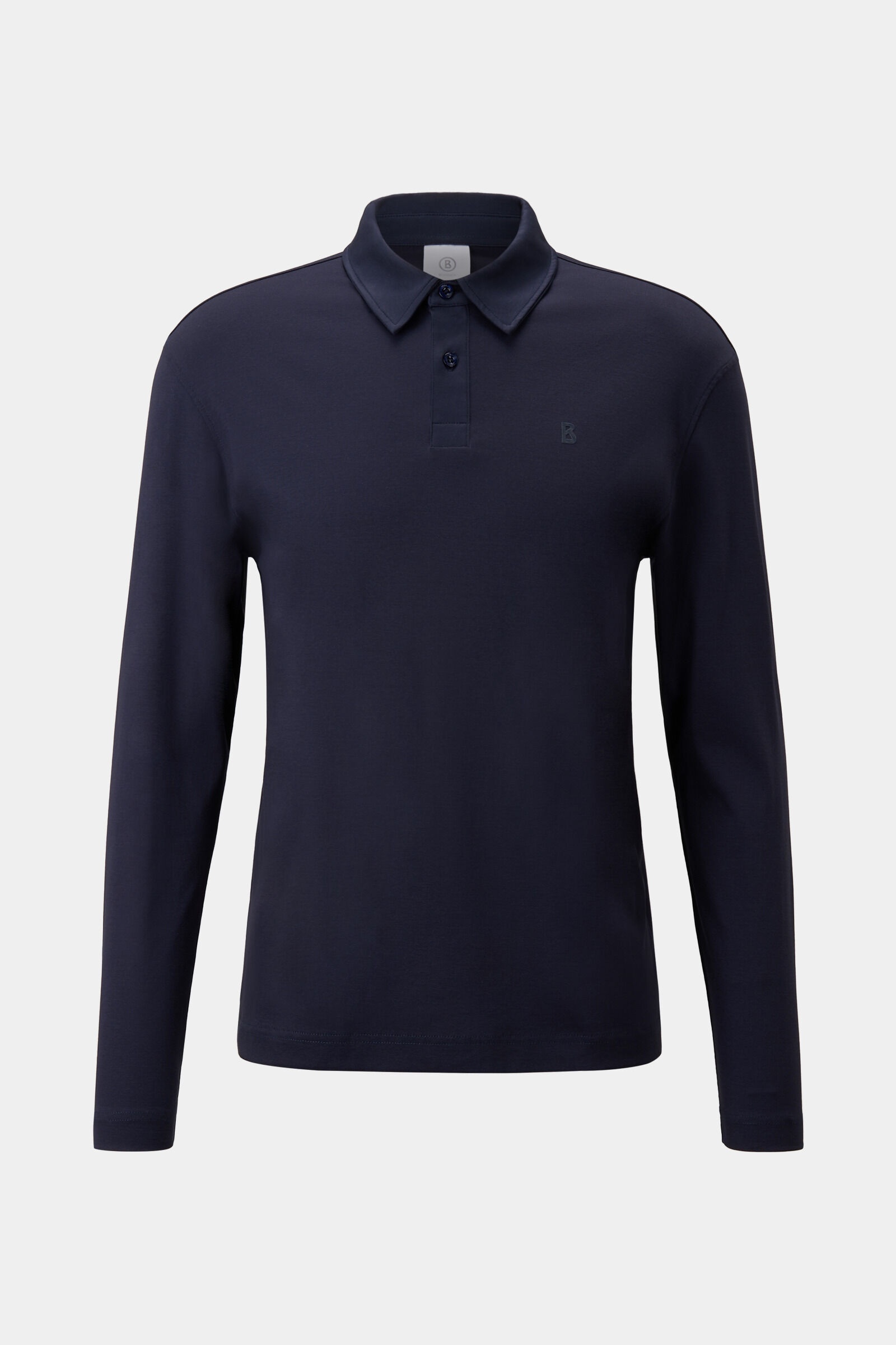 Mika Longsleeve polo shirt in Navy blue - 1