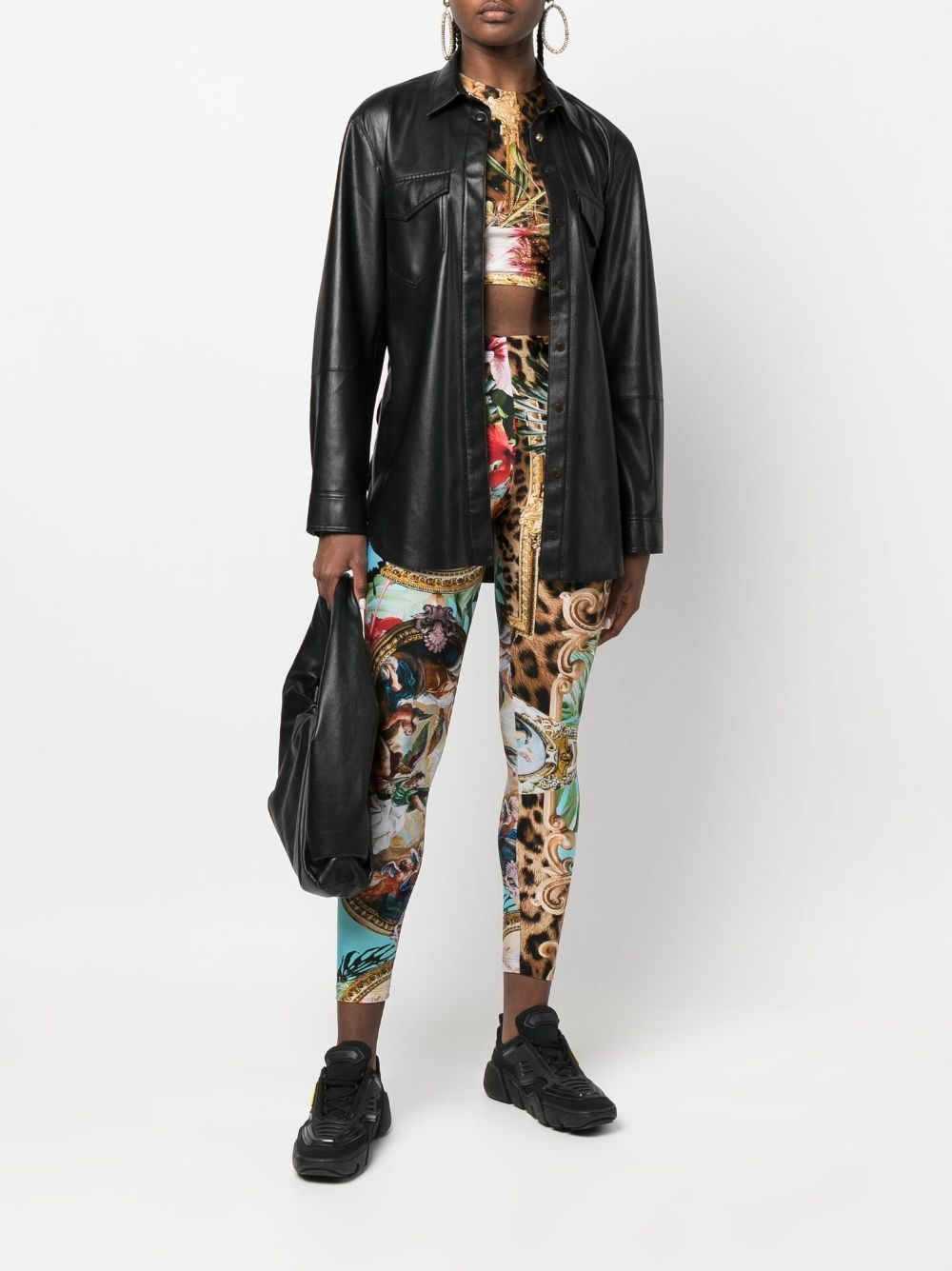 Baroque Flowers leggings - 2