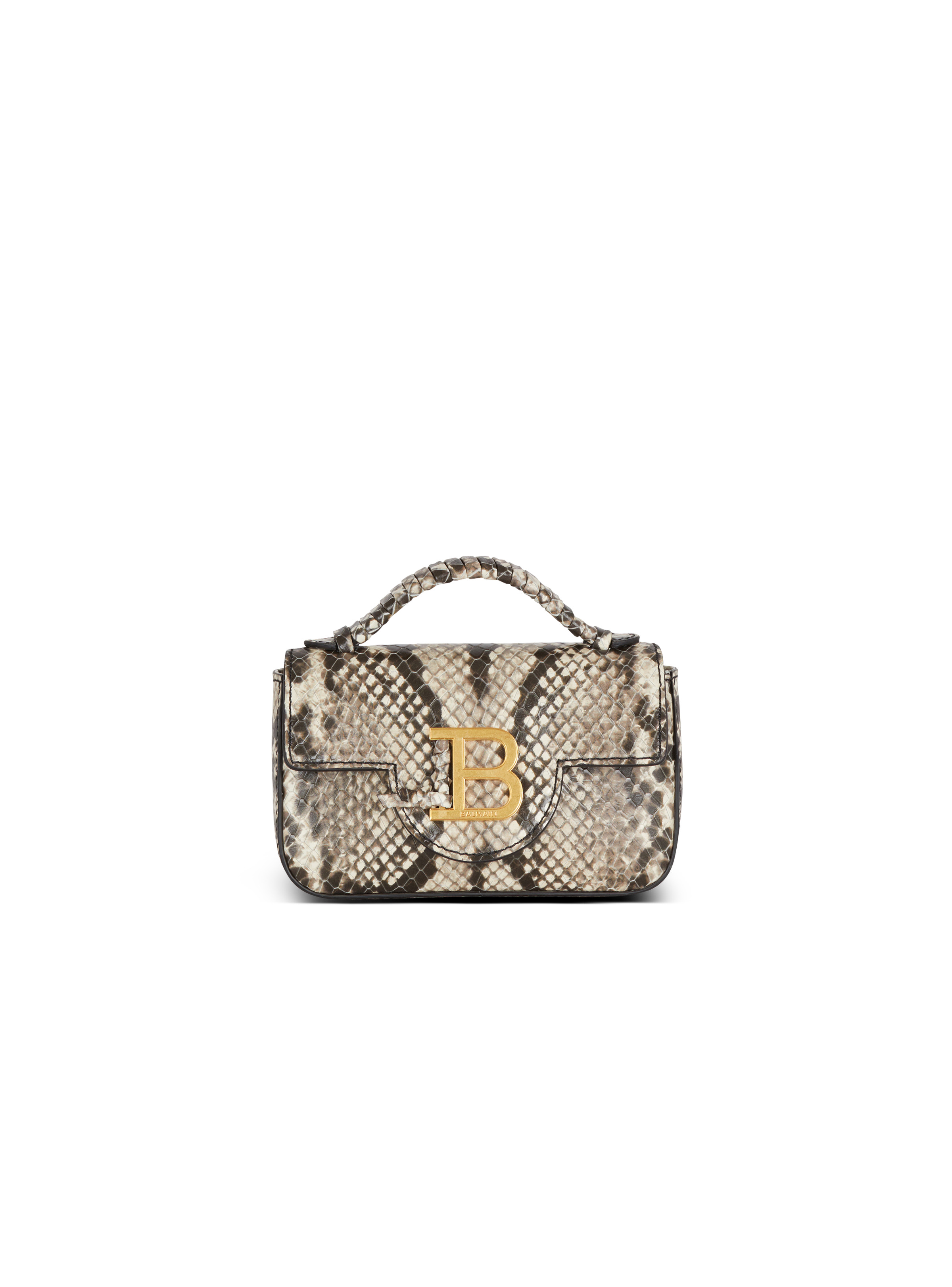 B-Buzz snakeskin-effect leather mini bag - 1