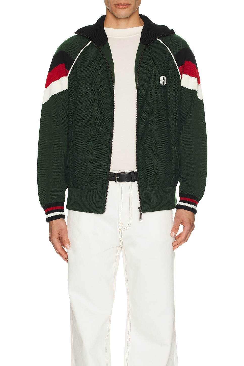 Knitted Zip Track Jacket - 4