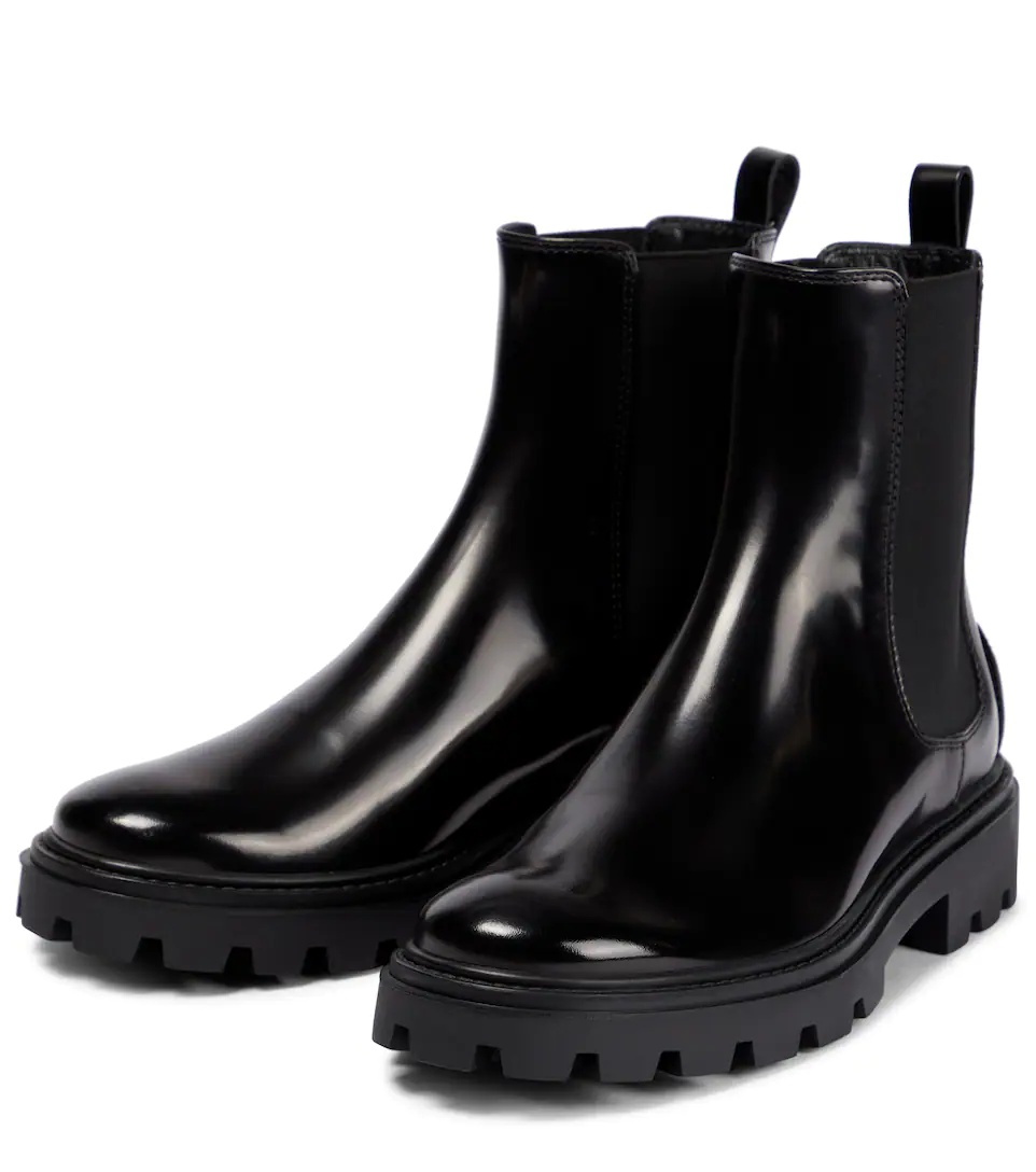 Patent leather Chelsea boots - 5