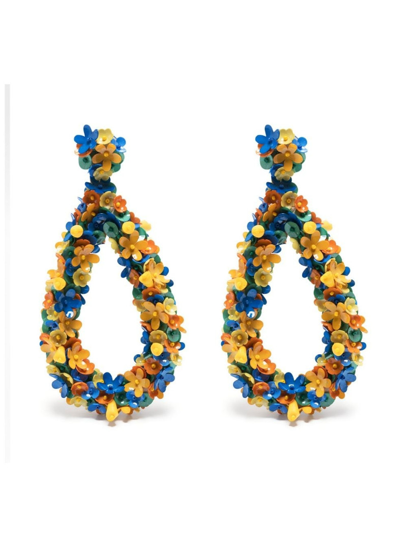 Confetti Macro Flower earrings 1