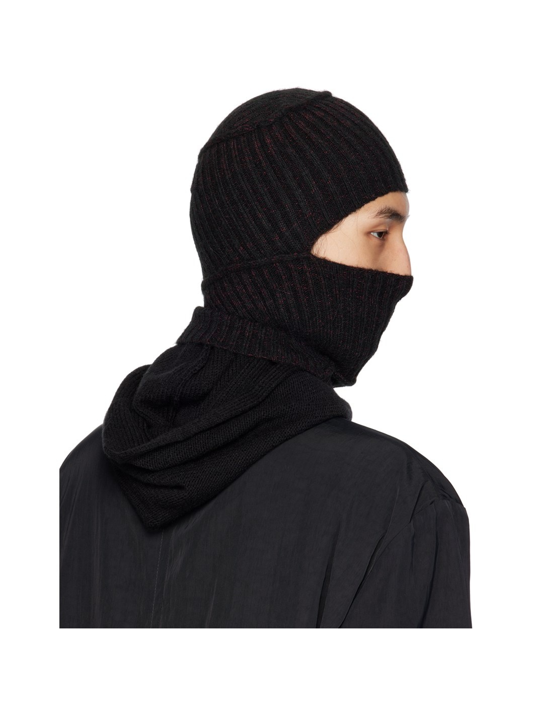 Black Marled Balaclava - 3