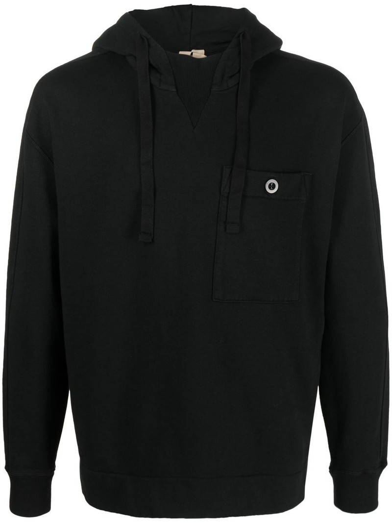 patch-pocket detail hoodie 1