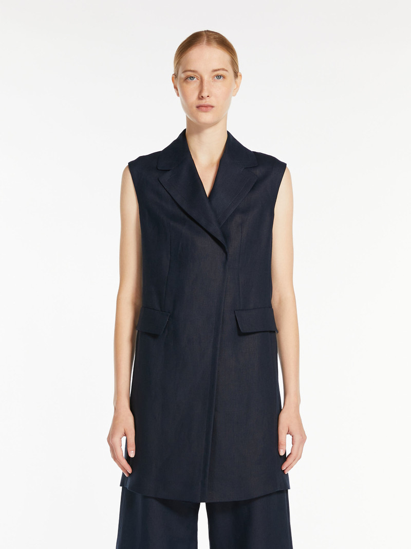 MARIE Long linen waistcoat 3