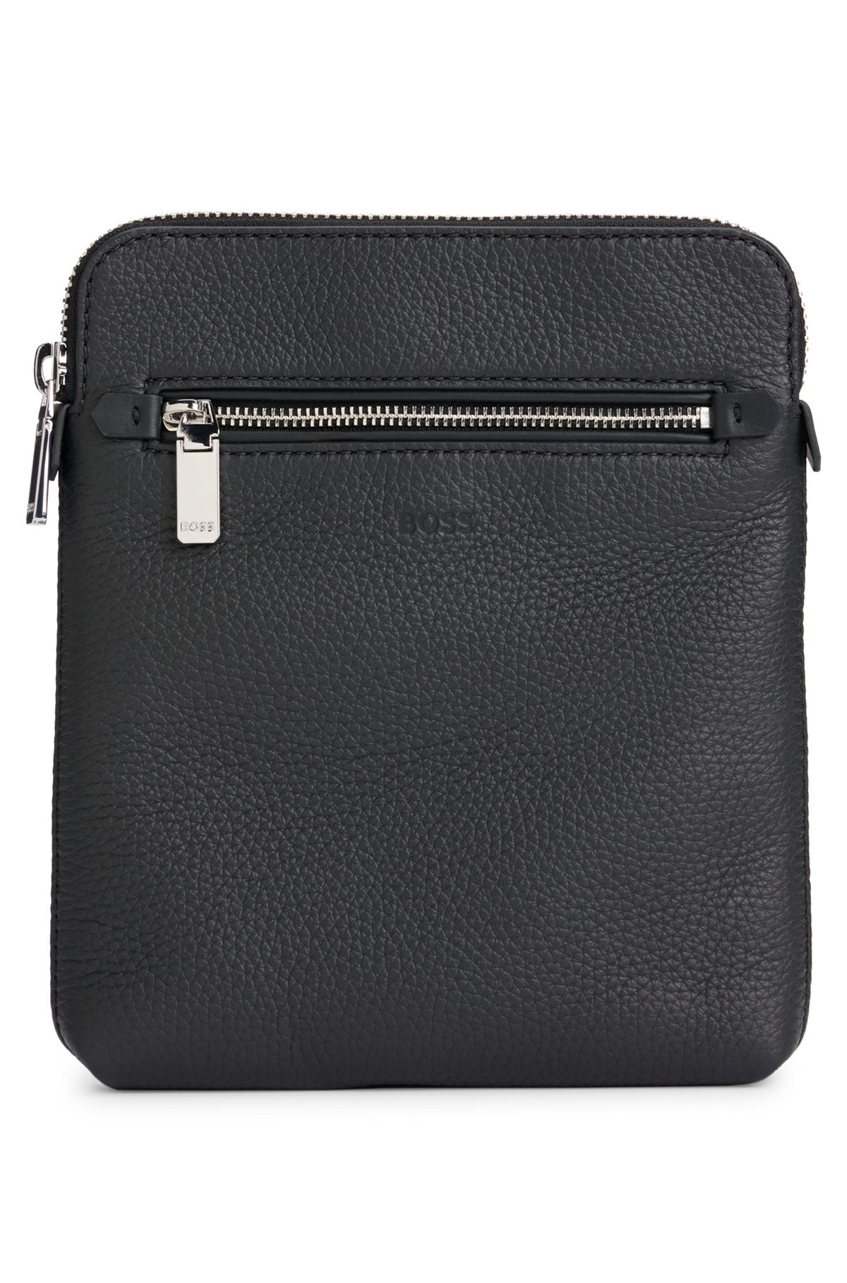 GRAINED ITALIAN-LEATHER ENVELOPE BAG WITH EMBOSSED LOGO 2