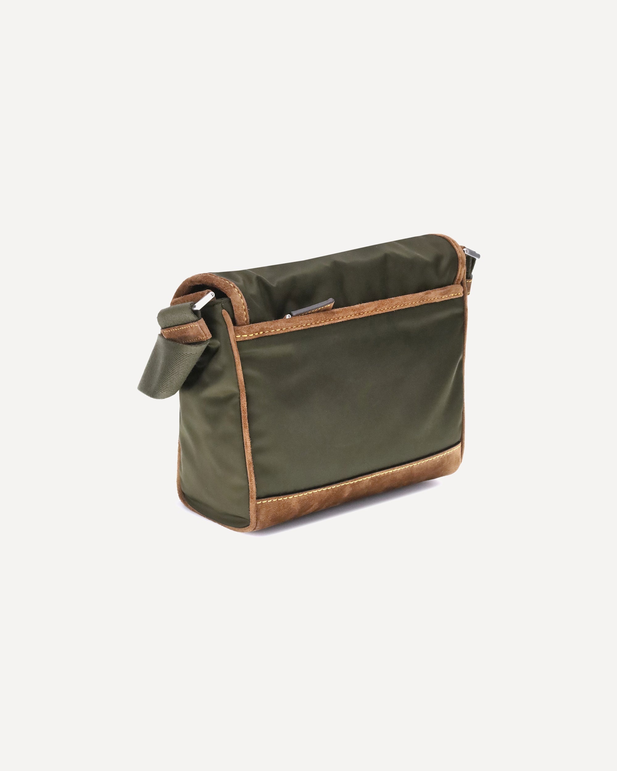 Re-Nylon and leather medium Shoulder Bag - 3