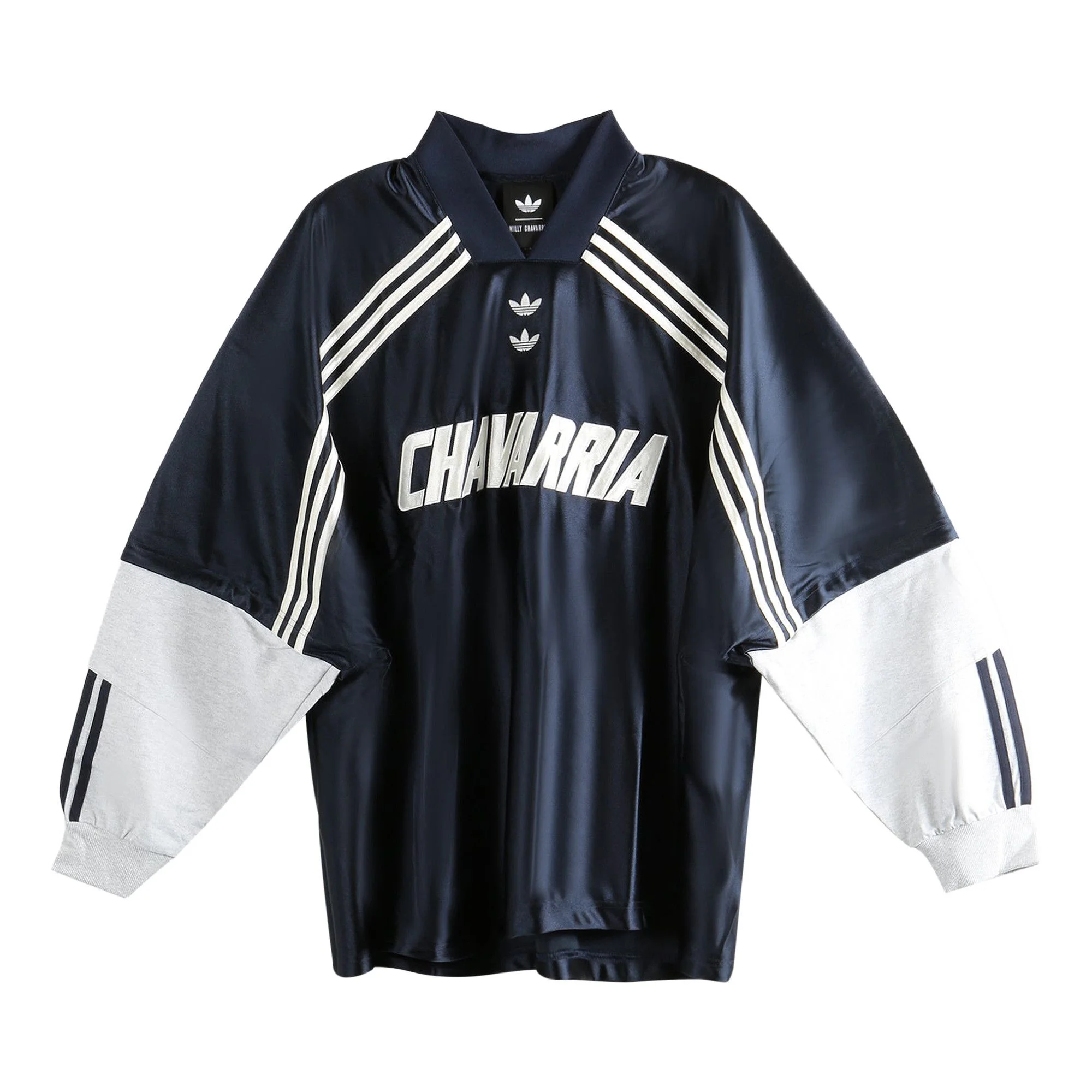 Adidas x Willy Chavarria Dazzle Long-Sleeve Top 'Legend Ink/Light Grey Heather' - 1