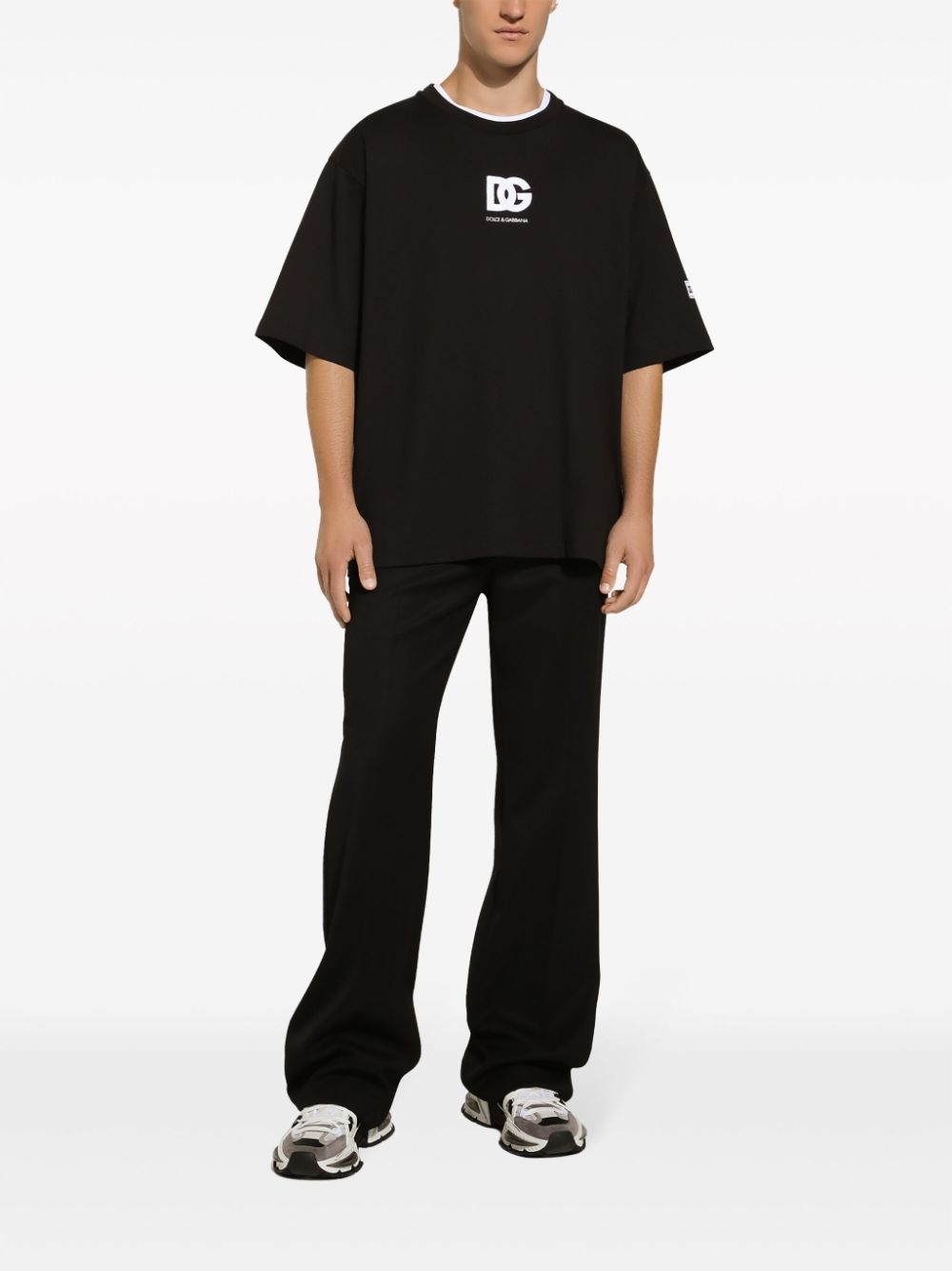 logo-print cotton T-shirt - 3