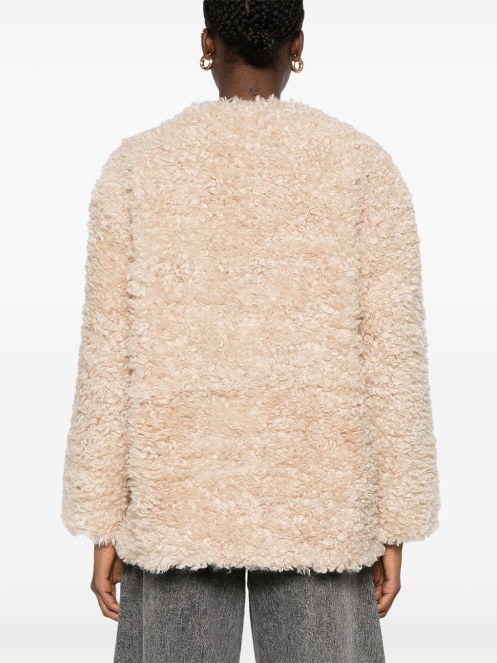 faux-shearling jacket - 4