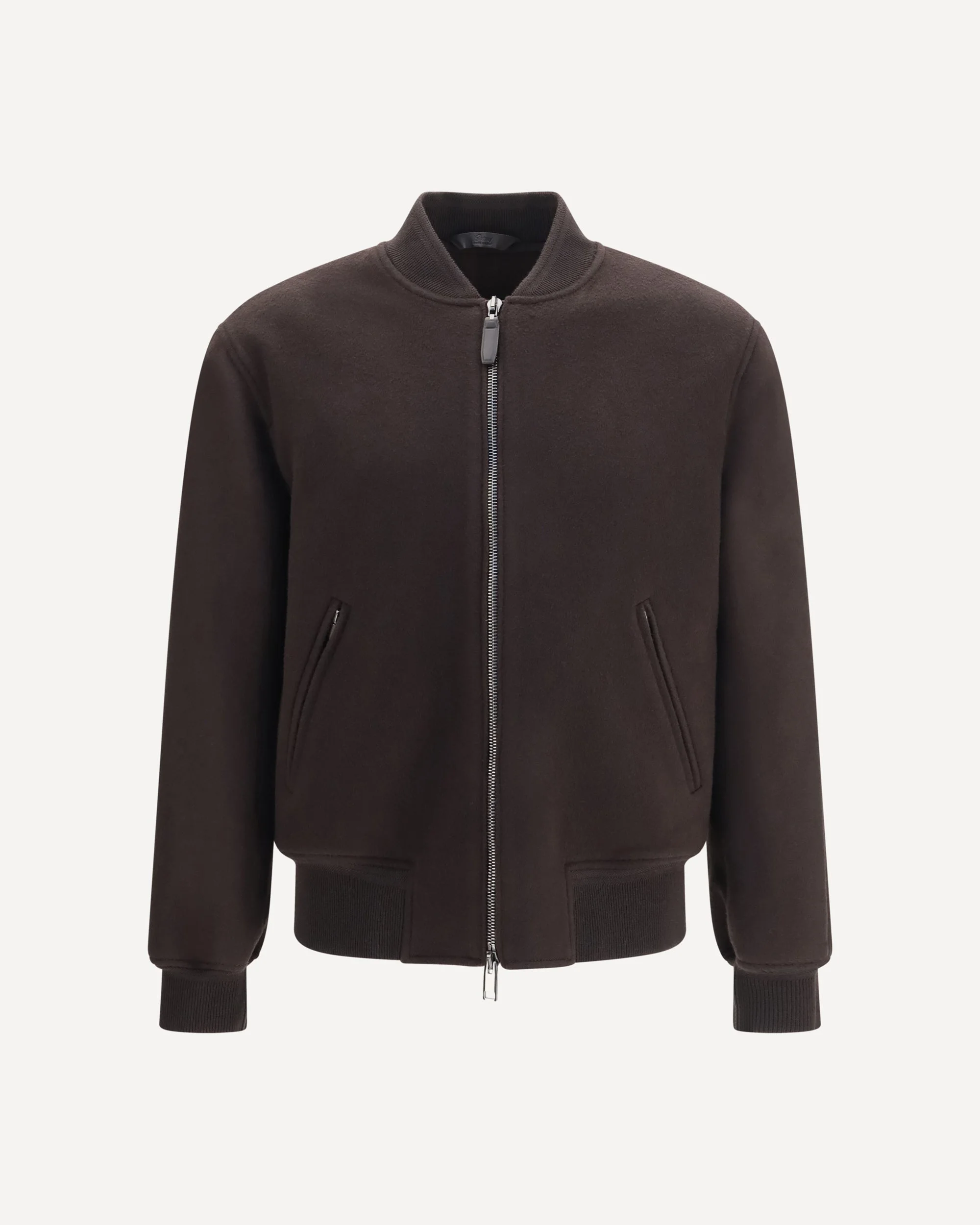 Wool and cashmere zip-up Bomber Jacket - 1