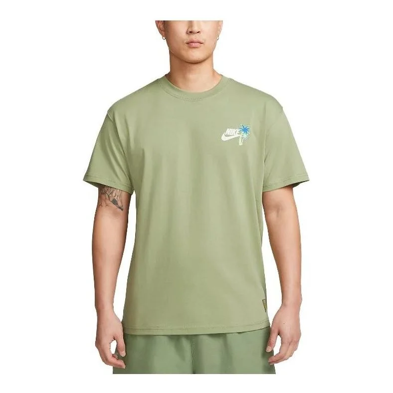 Nike Sportswear Graphic T-Shirt (Asia Sizing) 'Oil Green' FB9795-386 - 1