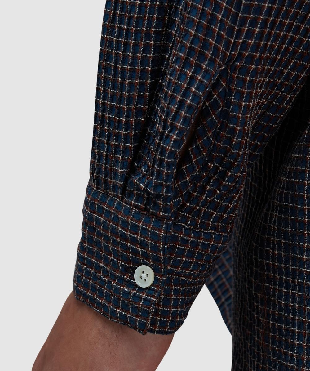 Open B.D. plaid shirt - 5