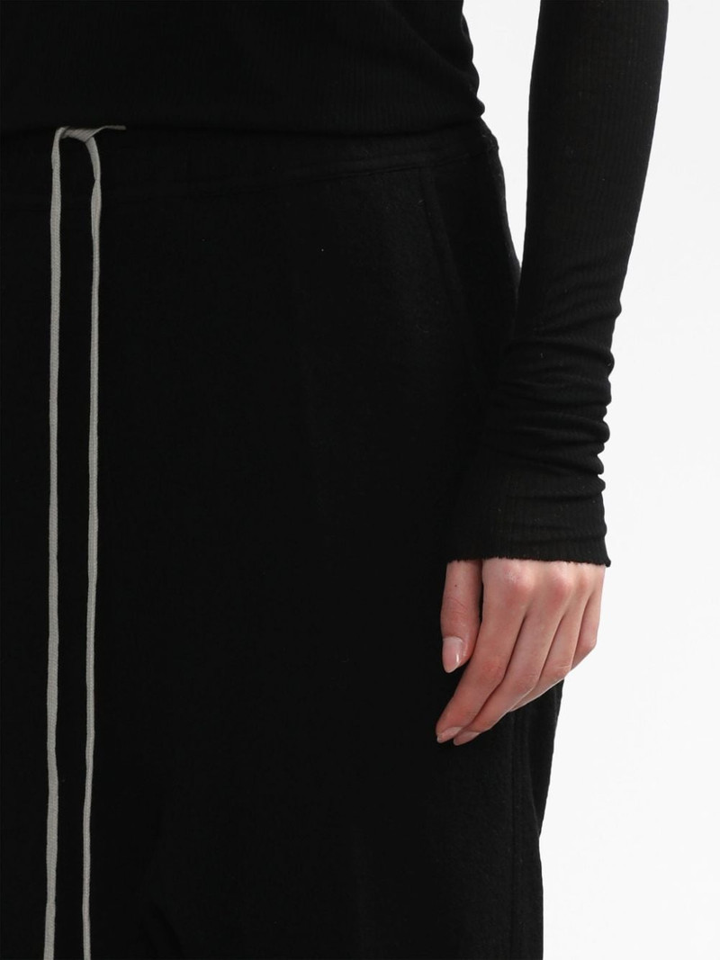 drawstring drop-crotch trousers 5