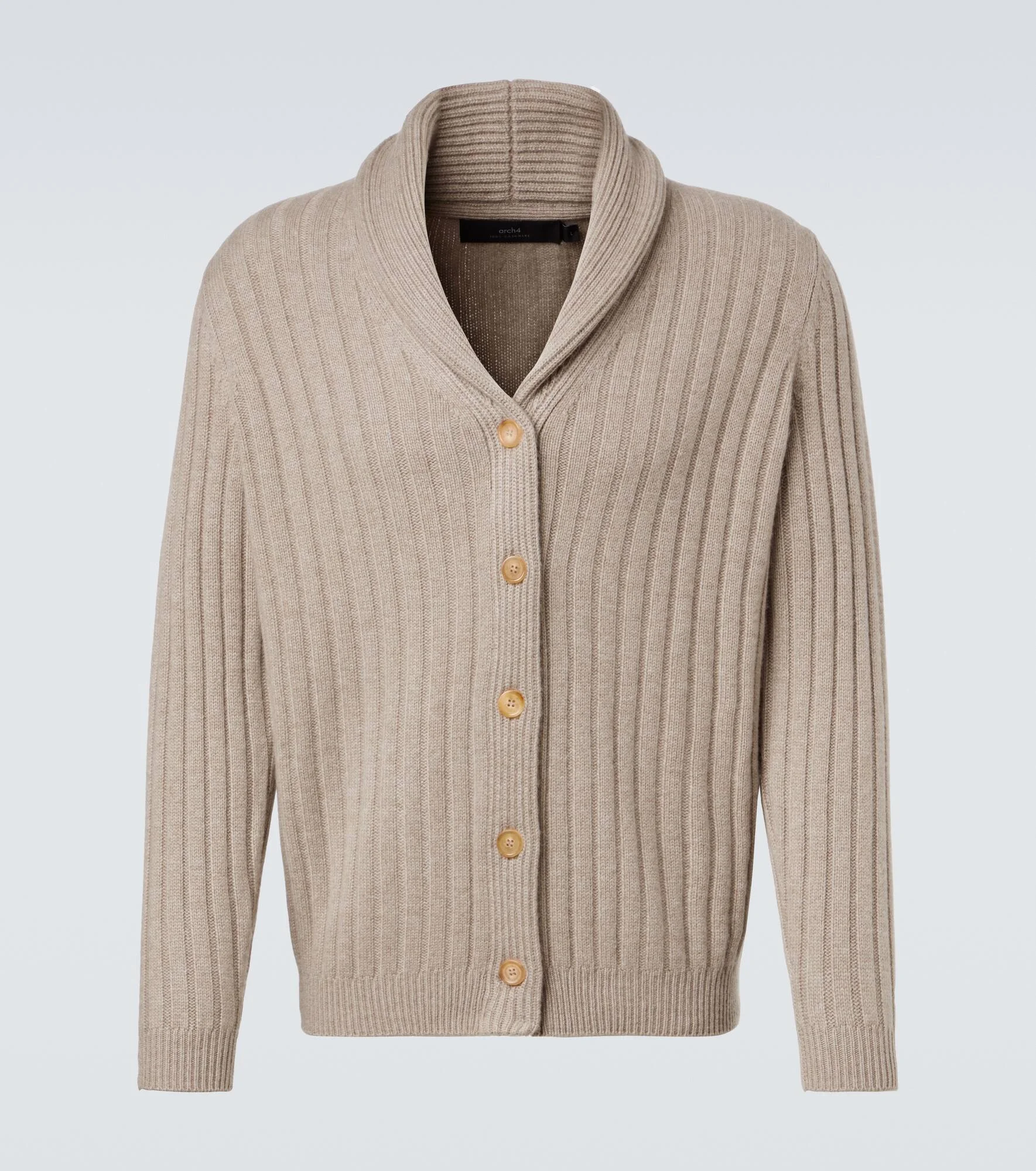 Mr Denver ribbed-knit cashmere cardigan - 1