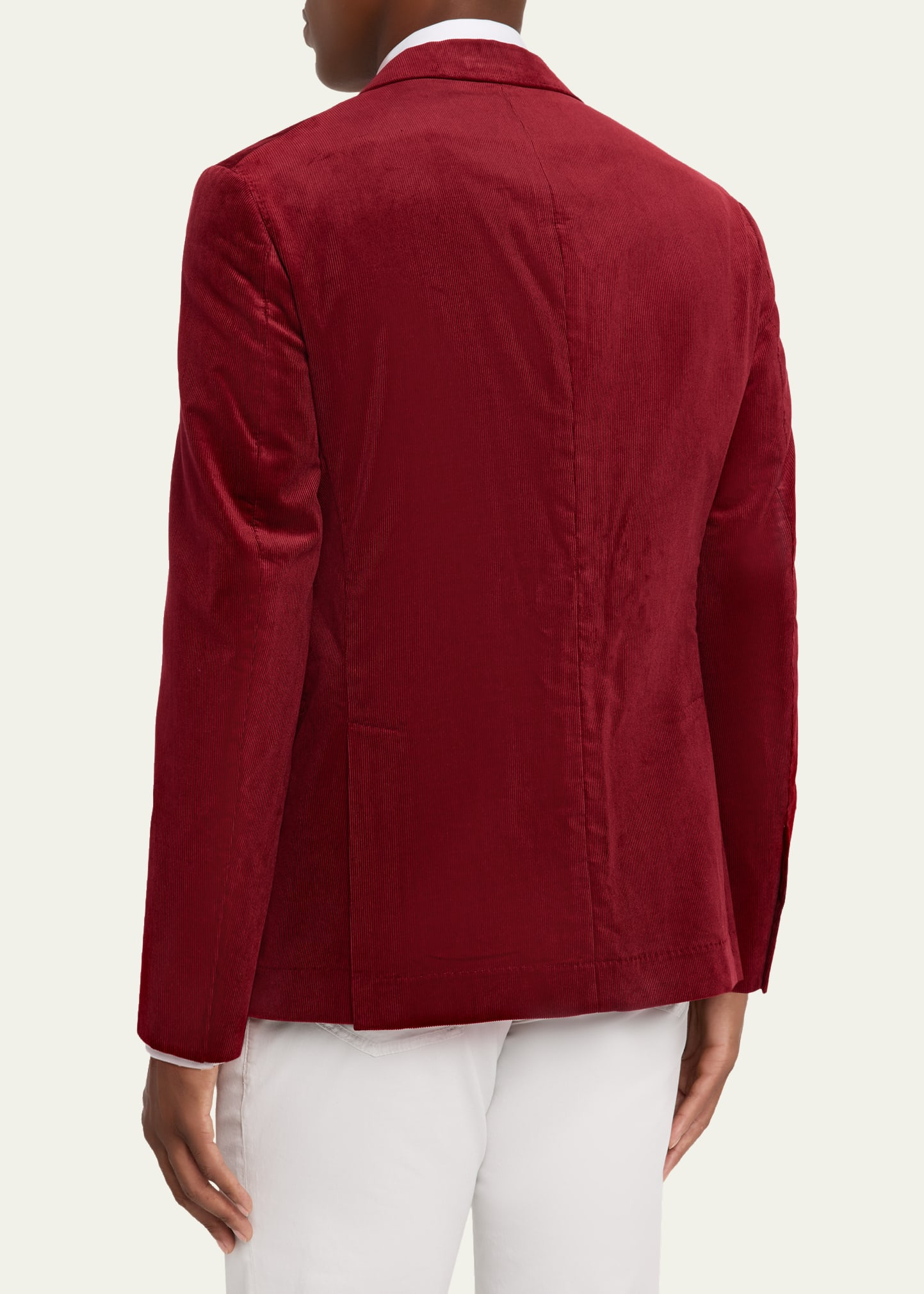 Men's Sea Island Cotton Corduroy Deconstructed Blazer - 3