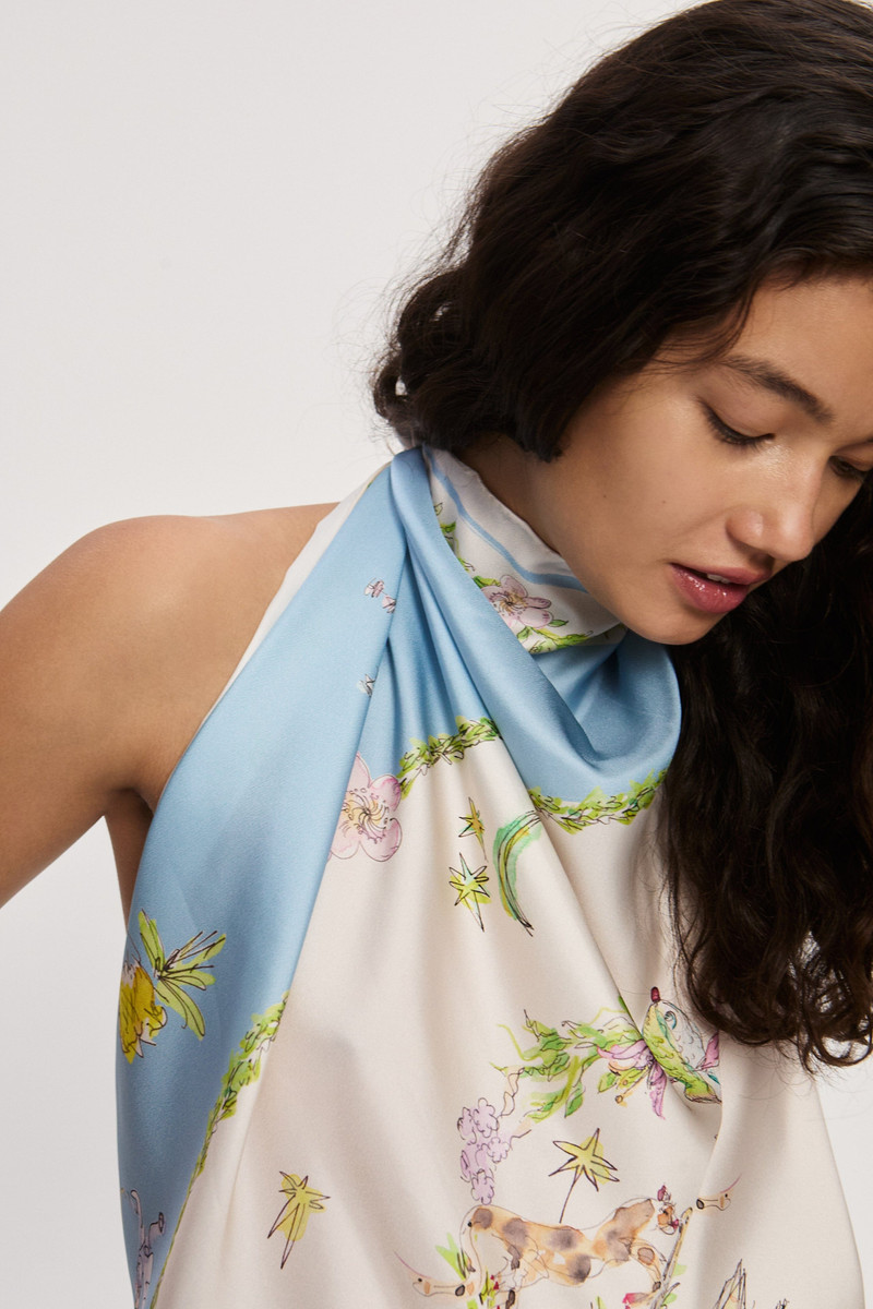 ALÉMAIS Anouk Silk Scarf outlook