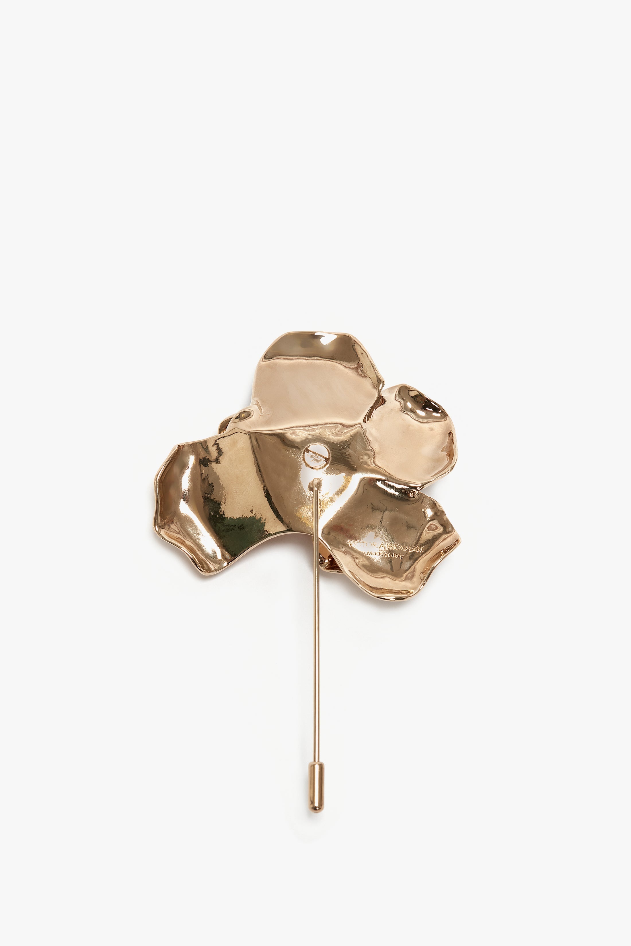 Exclusive Flower Brooch In Gold - 3