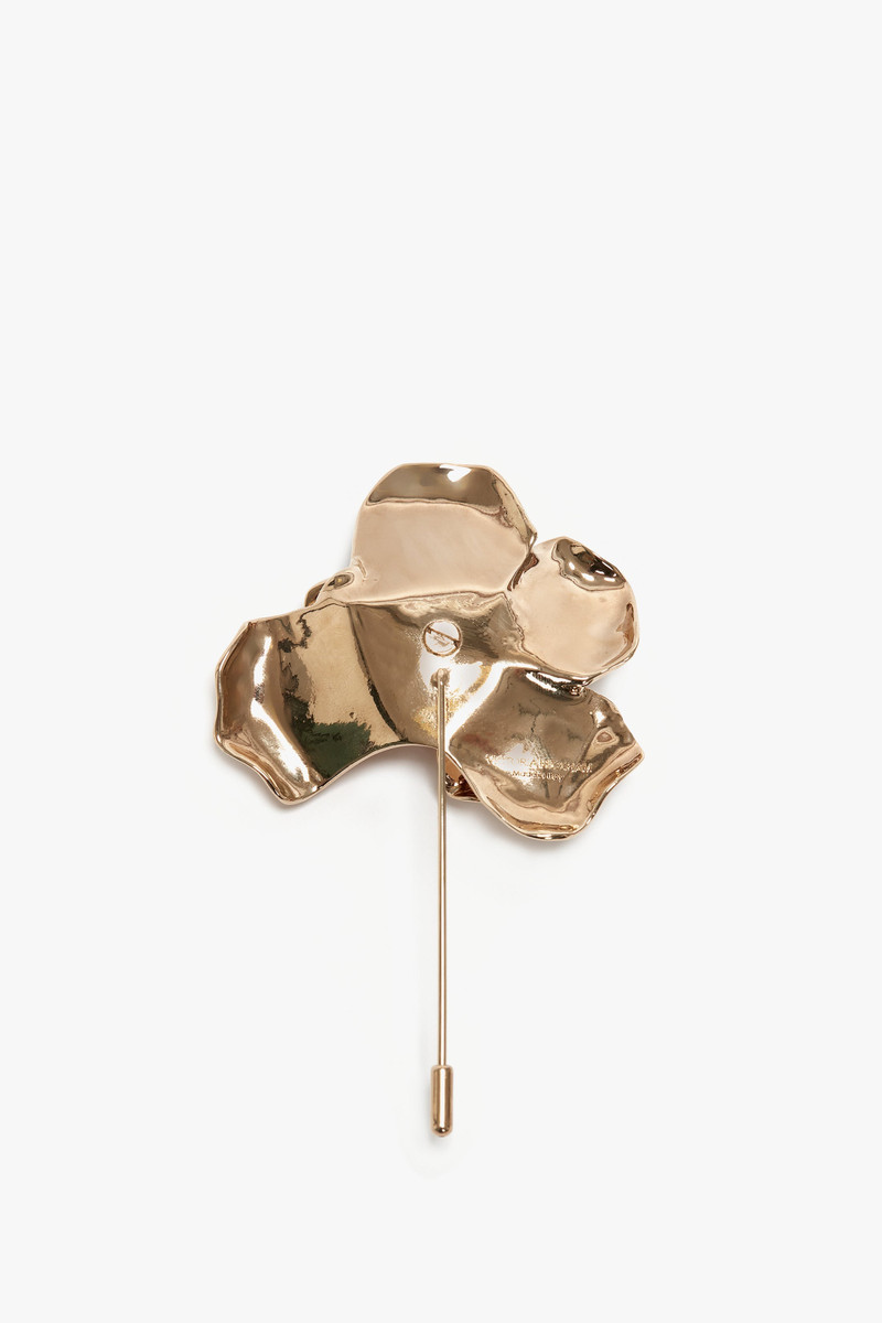 Exclusive Flower Brooch In Gold 3