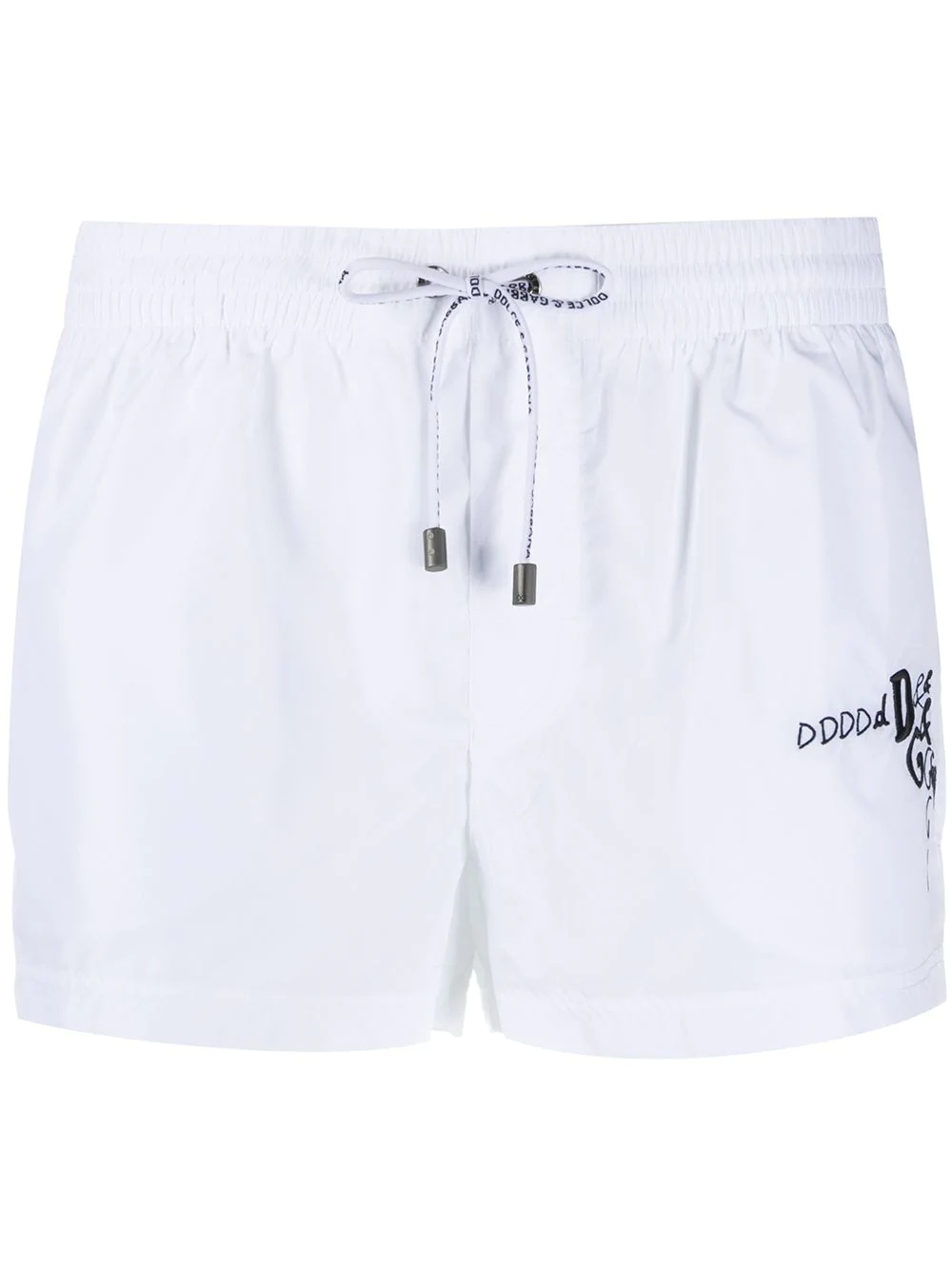 DG logo-embroidered swim shorts - 1