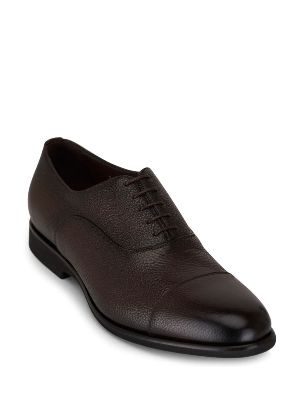 grained-leather Oxford shoes - 2