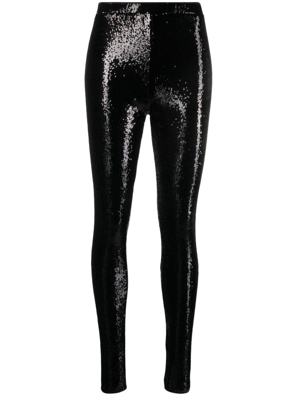 sequin-embellished leggings - 1