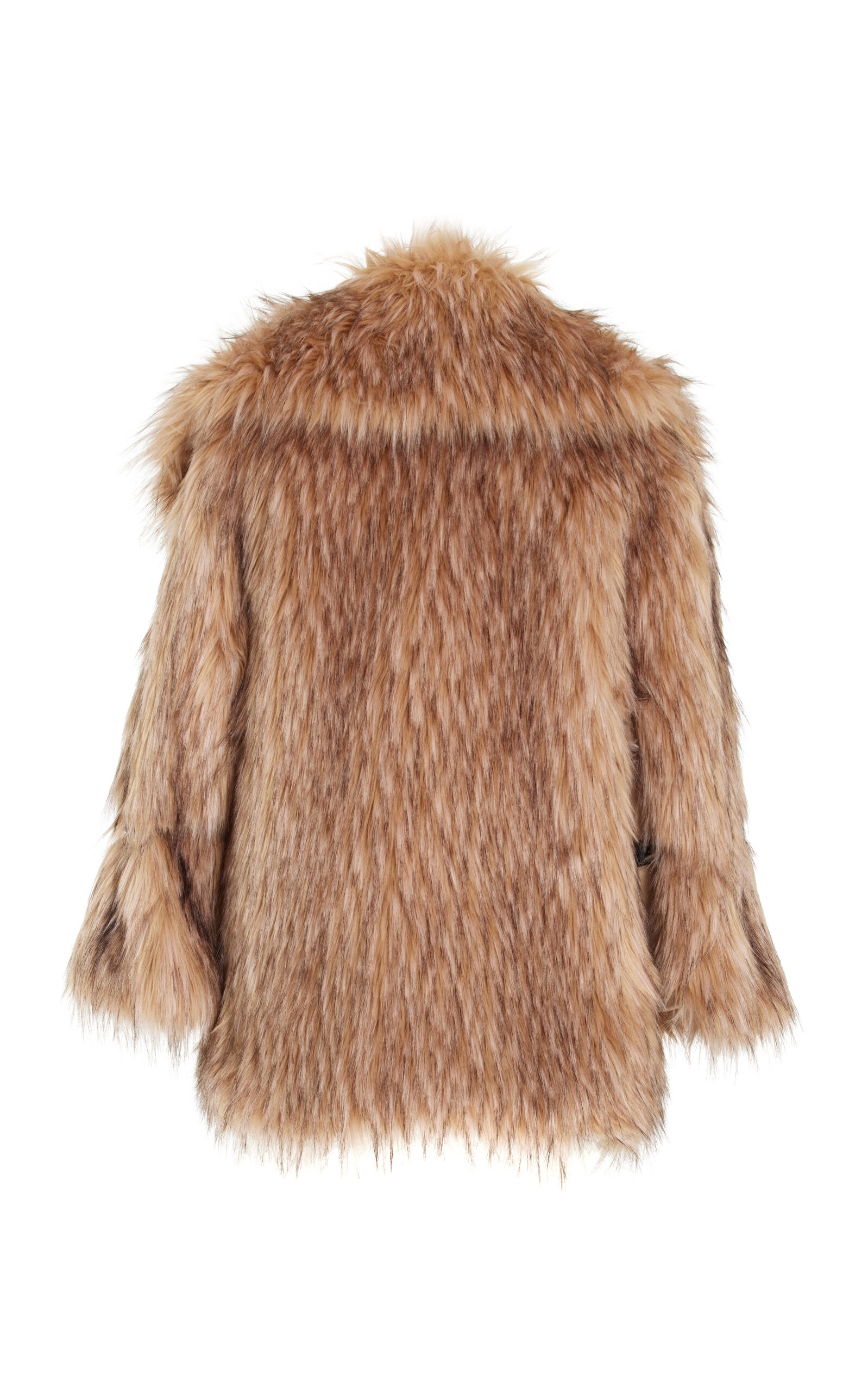 Exclusive Yvette Mini Faux Fur Coat brown - 2