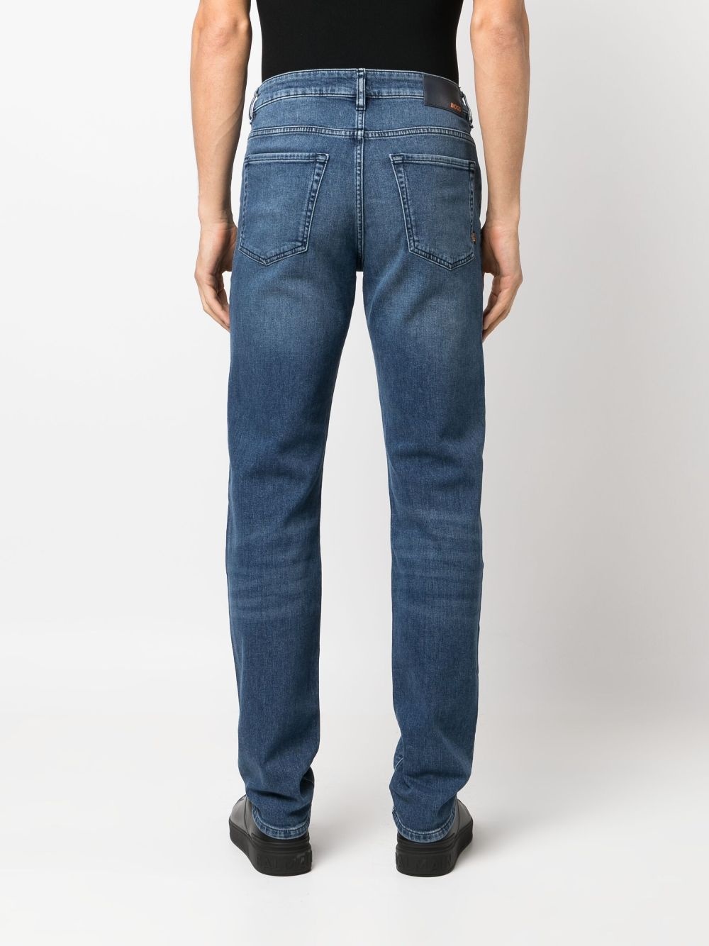 tapered-leg mid-waist jeans - 4