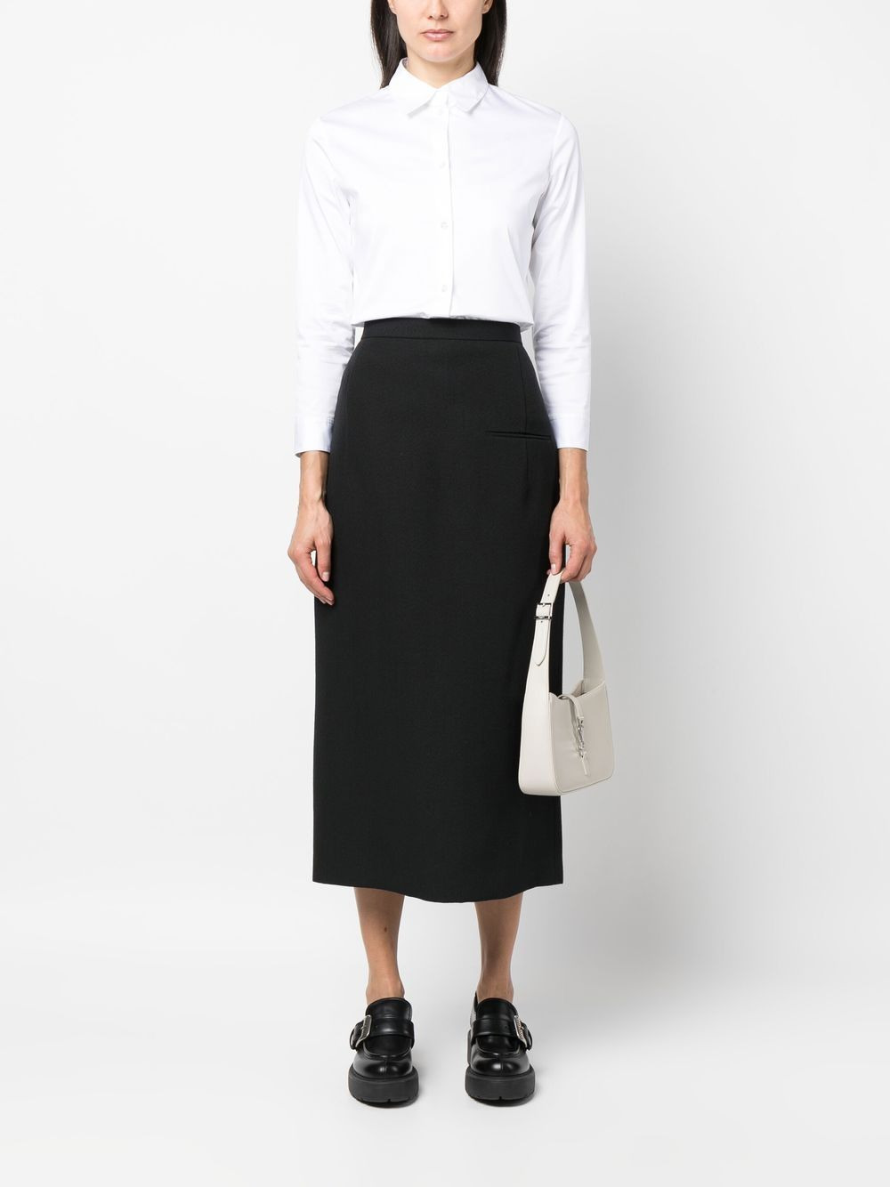crop-sleeve shirt - 2